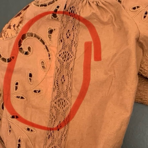 Free People Intimately Regina Brown Eyelet Bodysuit- NWOT - Picture 10 of 17